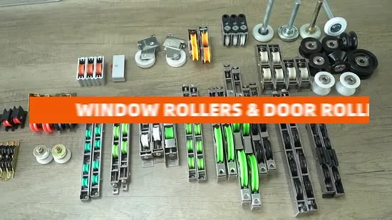 Nylon Sliding Roller Pulley for Door and Aluminium Alloy Slide Window Double Wheel Metal Galvanized Spray Hardware Fitting for Middle and South America Market