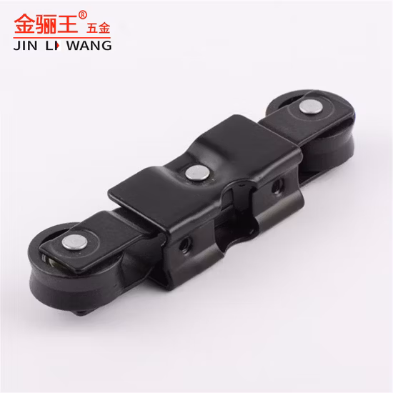 Nylon Sliding Roller Pulley for Door and Aluminium Alloy Slide Window Double Wheel Metal Galvanized Spray Hardware Fitting for Middle and South America Market